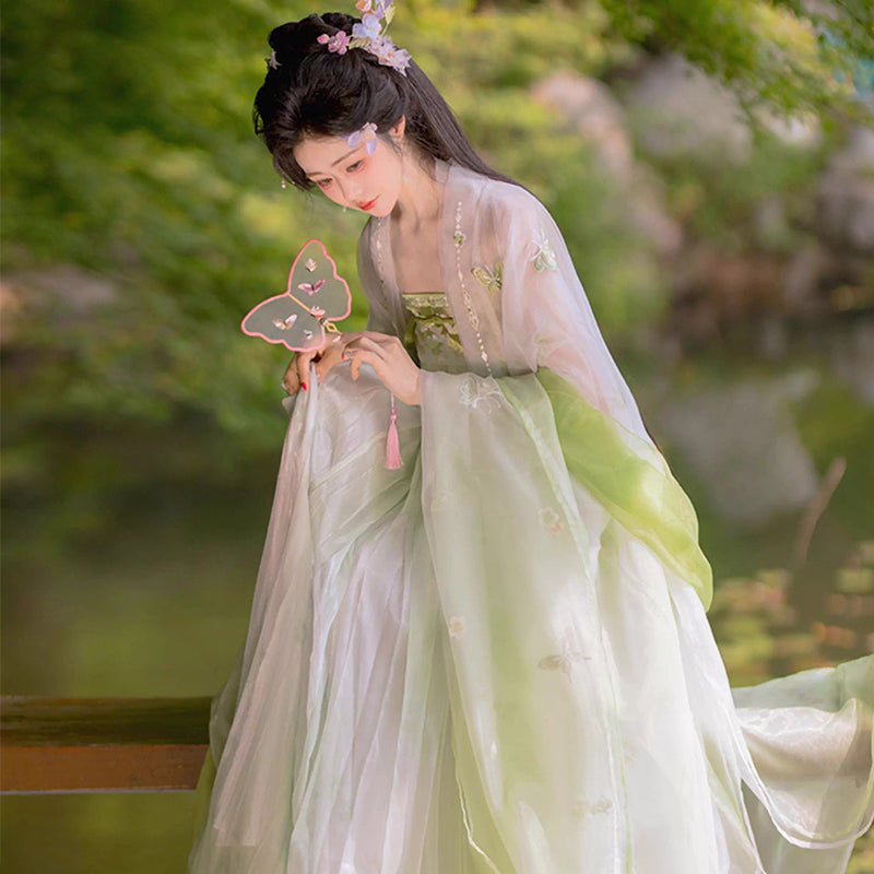 TANG Dynasty Clothing Dress Women's Huashen 花神 Traditional Hanfu Spring Summer Autumn