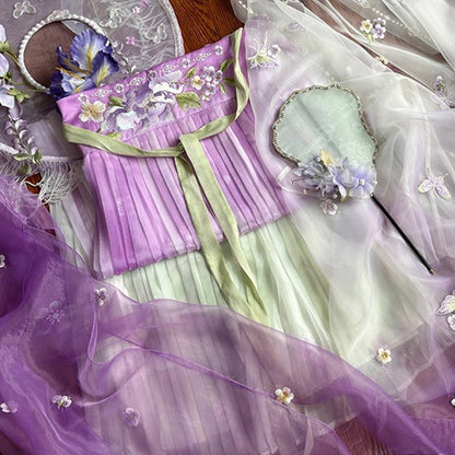 TANG Dynasty Clothing Dress Women's Huashen 花神 Traditional Hanfu Spring Summer Autumn