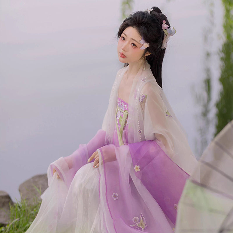 TANG Dynasty Clothing Dress Women's Huashen 花神 Traditional Hanfu Spring Summer Autumn