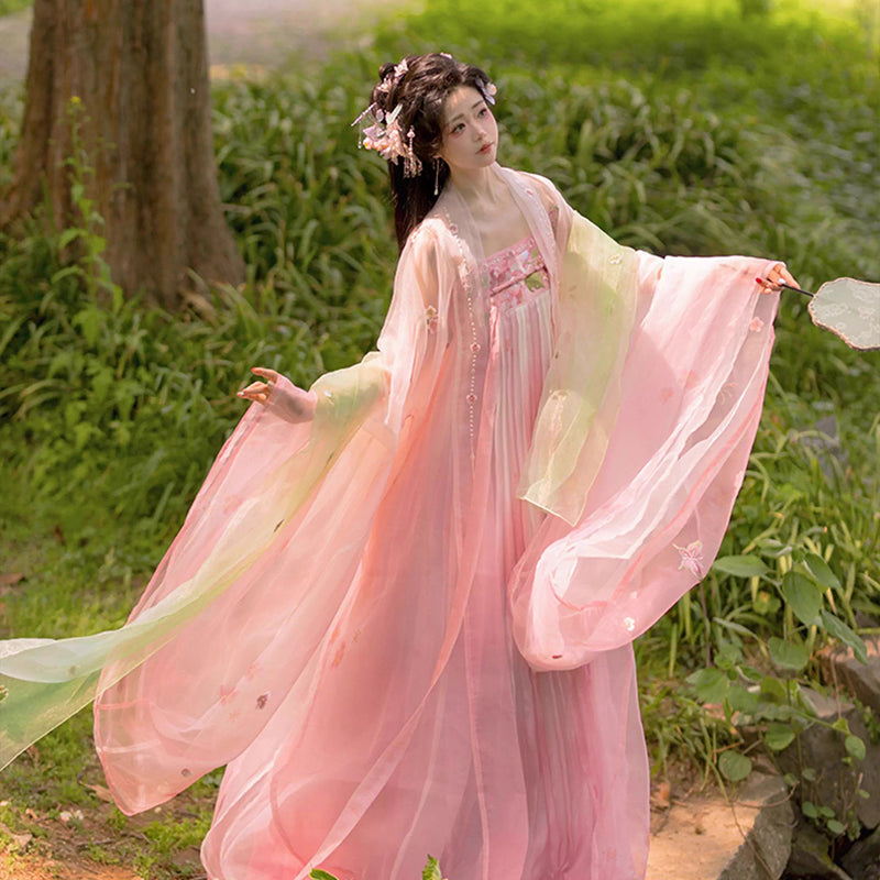 TANG Dynasty Clothing Dress Women's Huashen 花神 Traditional Hanfu Spring Summer Autumn