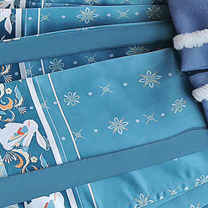 Ming Dynasty Dress Women's Mamian Skirt Rabbit 兔 Chinese Style Lunar New Year Clothes Winter