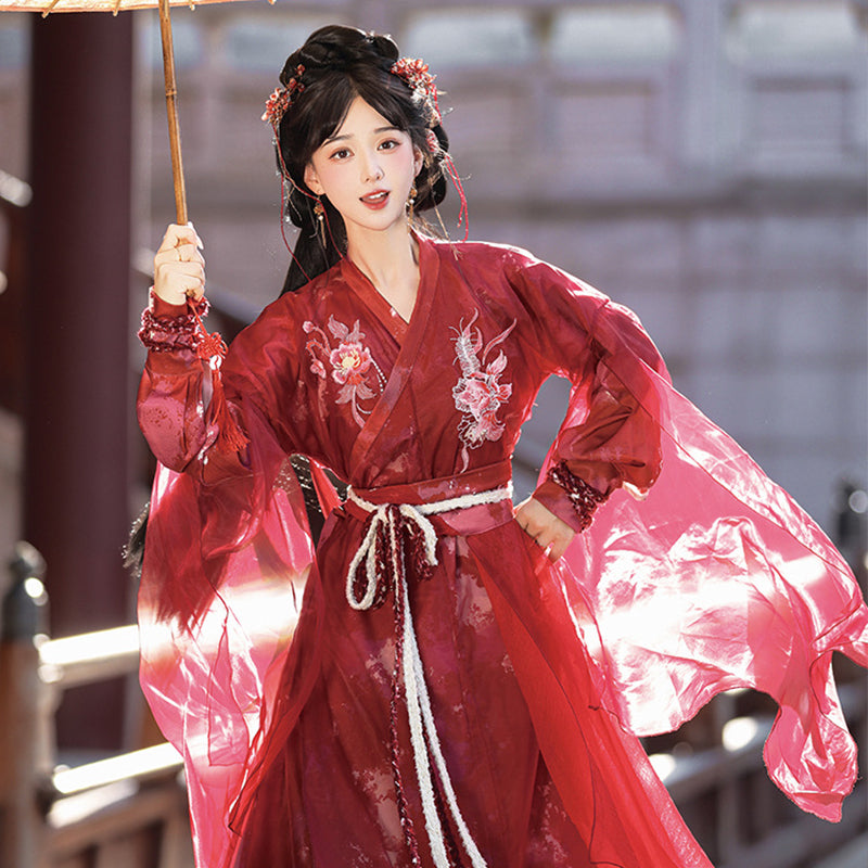 XIA 侠 Women's Dress Xiaodongxie 小东邪 Traditional Chinese Hanfu Cos Clothing Spring Summer Autumn