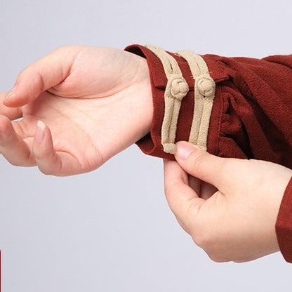 Thickened Tai Chi Quan Clothing Sanyuan 三元 Gender Neutral Chinese Kungfu Traditional Linen Hanfu Autumn Winter