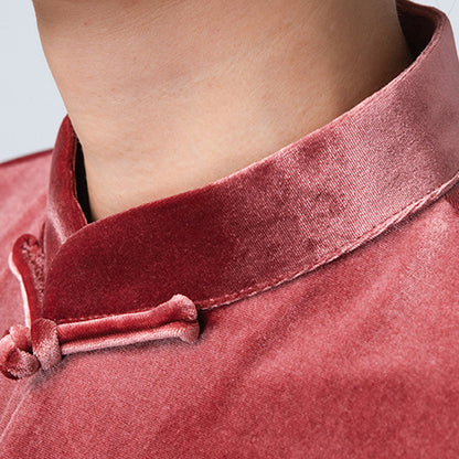 Thickened Tai Chi Quan Velvet Penglai 蓬莱 Clothing  Gender Neutral Chinese Kungfu Traditional Hanfu Autumn Winter