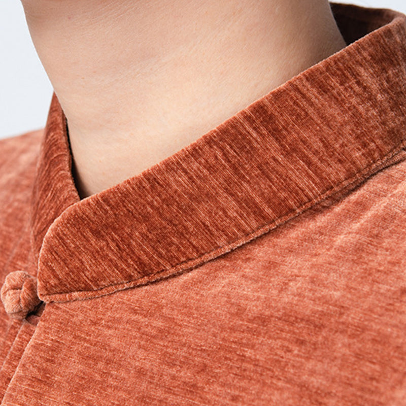 Thickened Tai Chi Quan Velvet Taiqing 太清 Clothing Gender Neutral Chinese Kungfu Traditional Hanfu Autumn Winter