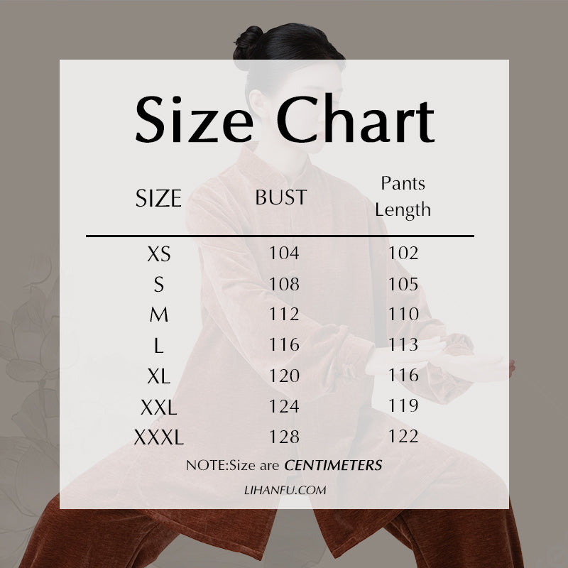 Thickened Tai Chi Quan Velvet Taiqing 太清 Clothing Gender Neutral Chinese Kungfu Traditional Hanfu Autumn Winter