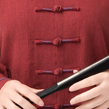 Thickened Tai Chi Quan Clothing Nanhua 南华 Gender Neutral Chinese Kungfu Traditional Linen Hanfu Autumn Winter