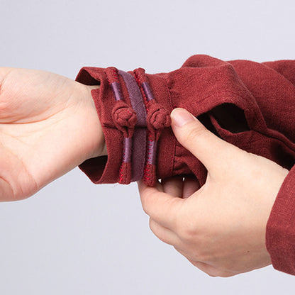 Thickened Tai Chi Quan Clothing Nanhua 南华 Gender Neutral Chinese Kungfu Traditional Linen Hanfu Autumn Winter