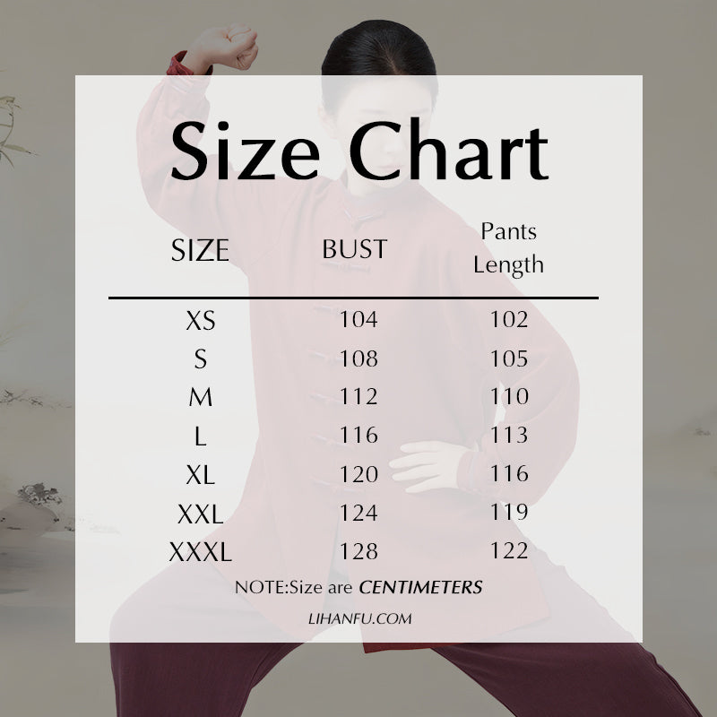 Thickened Tai Chi Quan Clothing Nanhua 南华 Gender Neutral Chinese Kungfu Traditional Linen Hanfu Autumn Winter