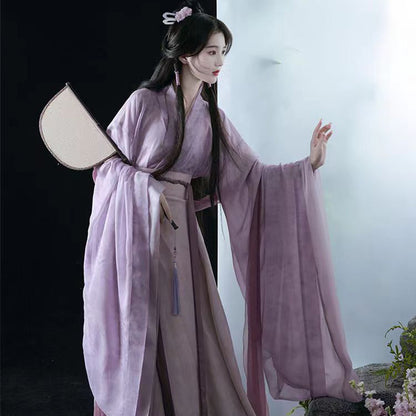 Weijin Dynasty Women's Dress Warring States Banxia 半夏 Traditional Chinese Hanfu Clothing Spring Summer Autumn