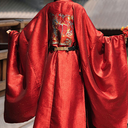 Women's Chinese Wedding Gown Clothes Linfengxi 麟凤栖 Men's Customs Traditional Male Hanfu Dress