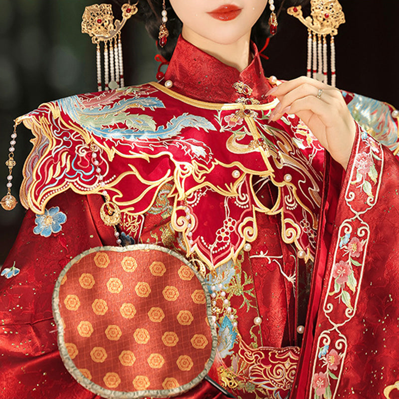 Women's Chinese Wedding Gown Clothes Linfengxi 麟凤栖 Men's Customs Traditional Male Hanfu Dress