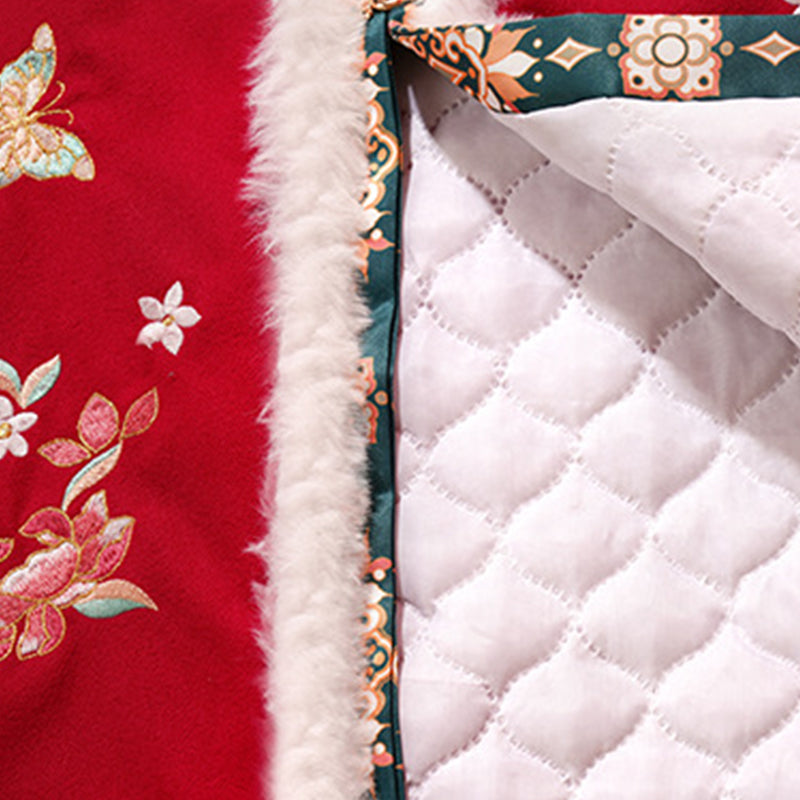 Ming Dynasty Dress Women's Mamian Skirt Songdie 颂蝶 Thicken Chinese Style Lunar New Year Clothes Winter