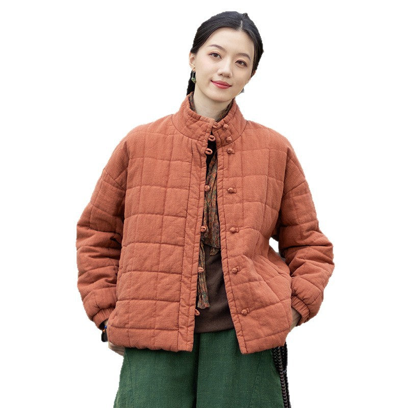 Linen Coat Xiyuan "息缘" Han Element Clothing Women's Modern Hanfu Winter Autumn
