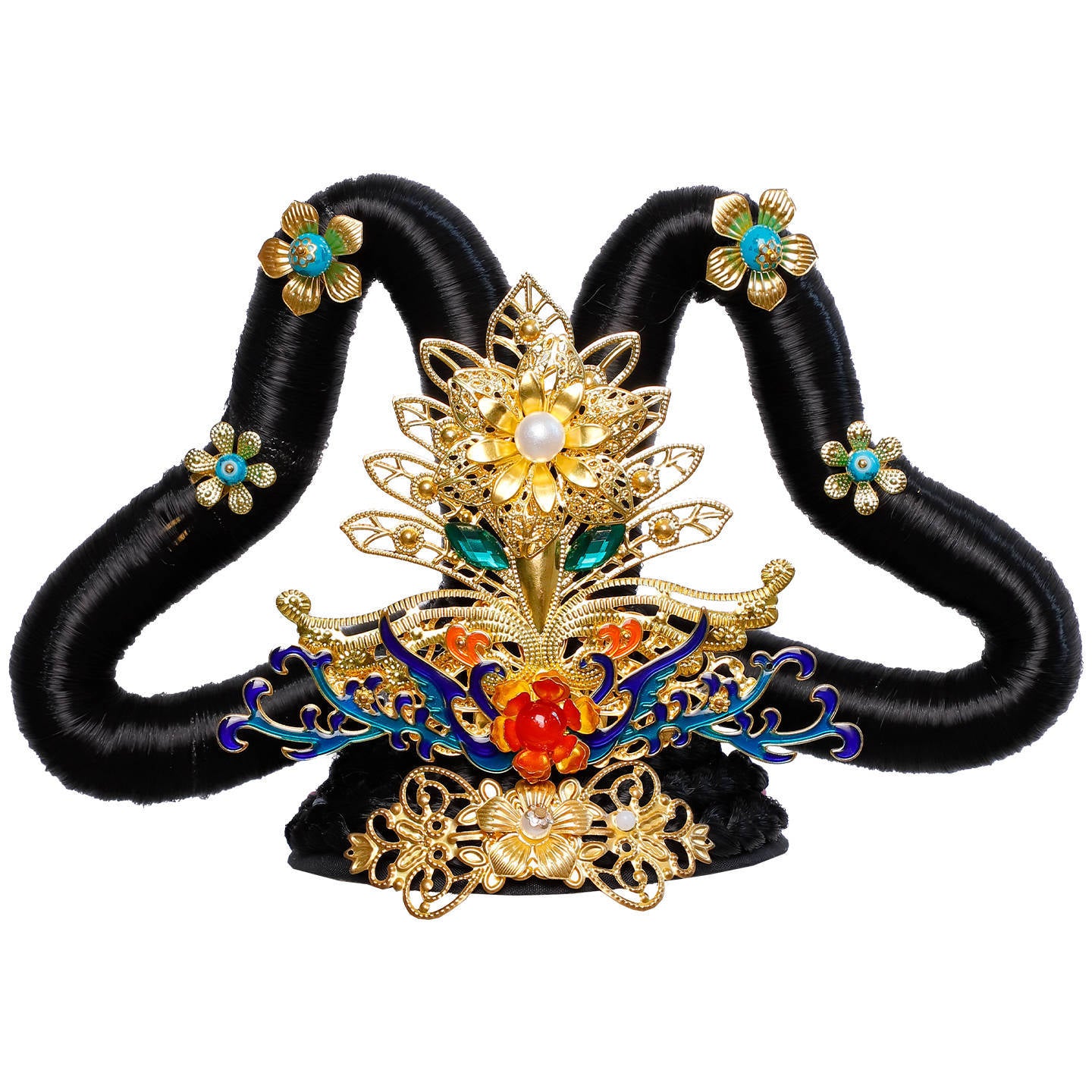 Traditional Chinese Hairstyle Wig Feitian 飞天Hanfu Historical Royal Hairpieces