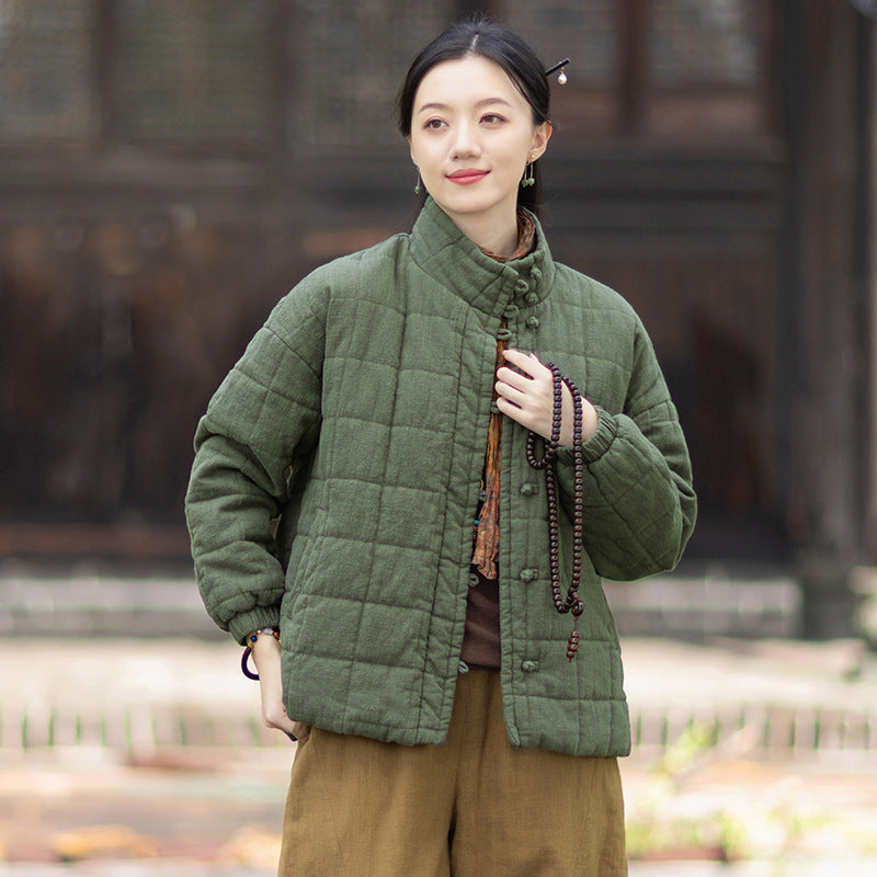 Linen Coat Xiyuan "息缘" Han Element Clothing Women's Modern Hanfu Winter Autumn