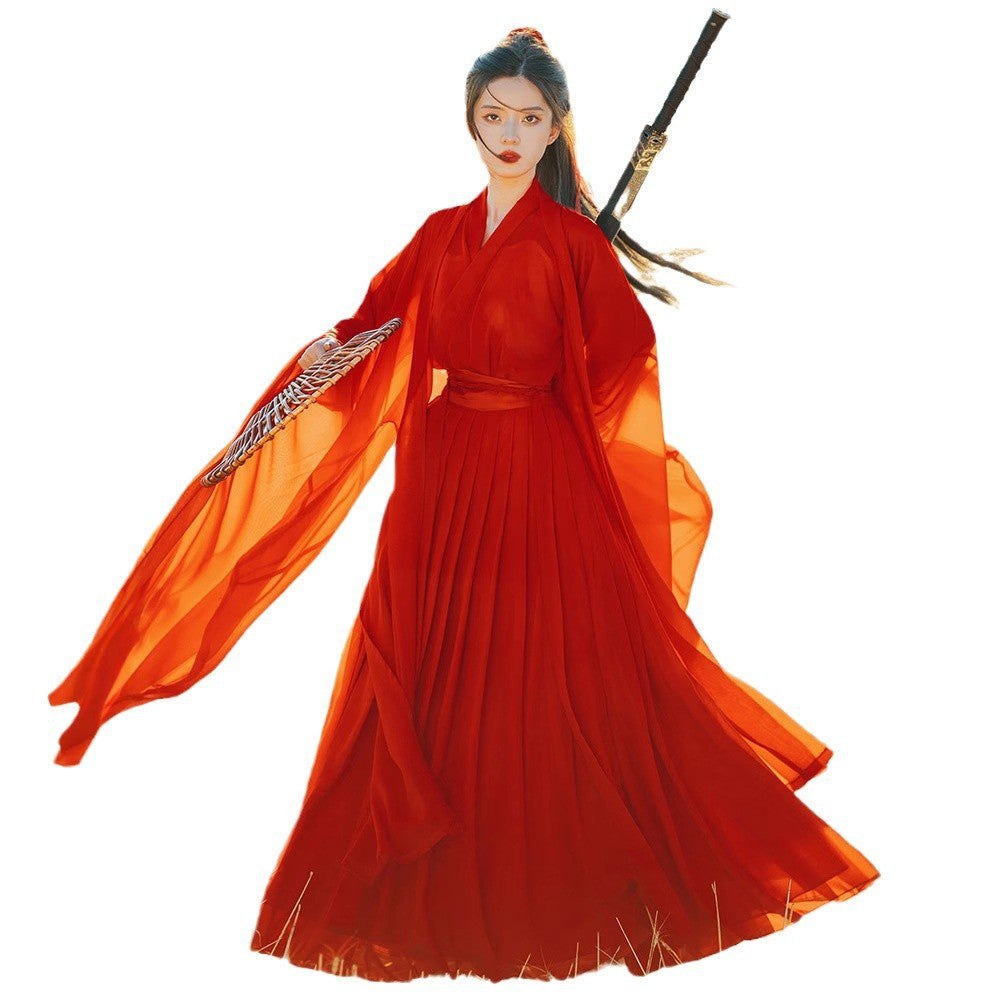 Weijin Dynasty Women's Dress Xiachenwan 侠尘婉 Traditional XIA 侠 Chinese Hanfu Clothing Spring Summer Autumn