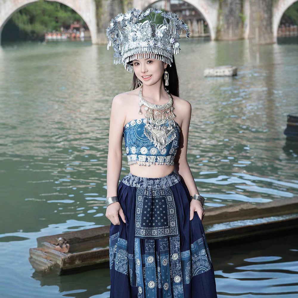 Nationality Chinese Culture Clothing Miao Xiangxi 湘西