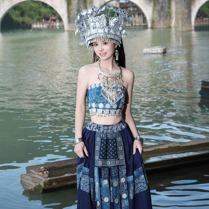 Nationality Chinese Culture Clothing Miao Xiangxi 湘西