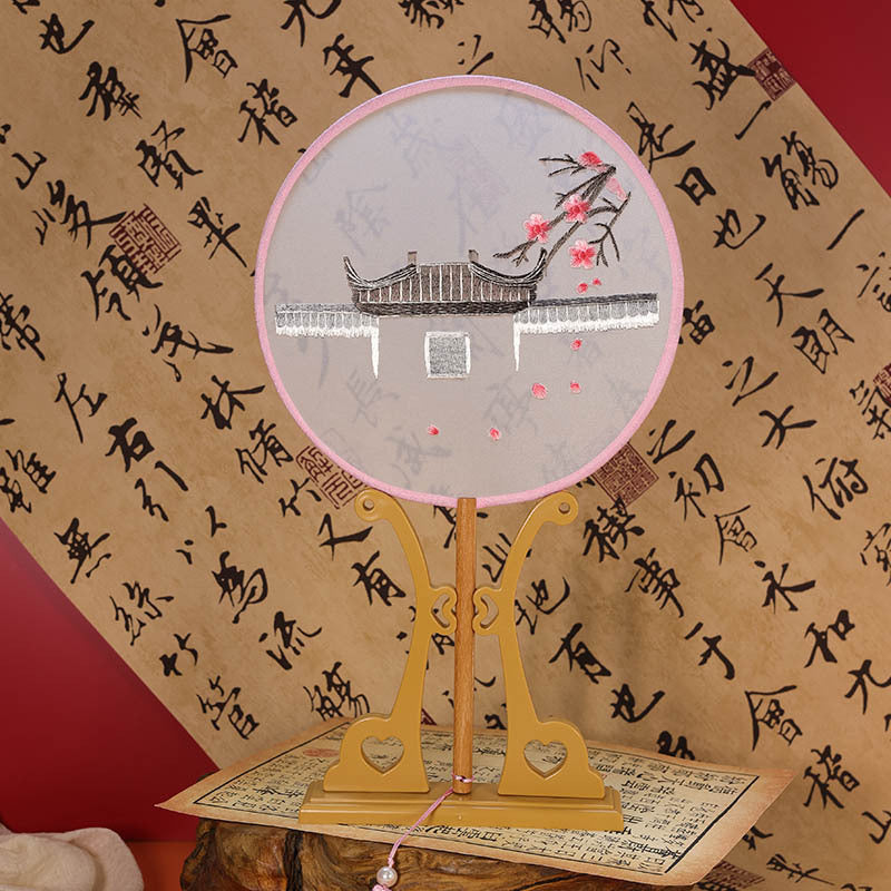 Traditional Chinese Translucent  Fan Tuanshan 团扇