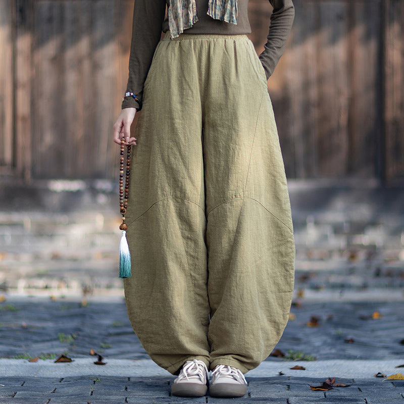 Linen Pants Anran "安然" Han Element Clothing Women's Modern Hanfu Spring Autumn