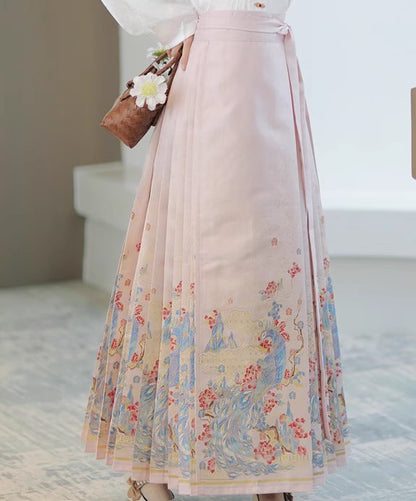 Mamian Skirts Huangque 凰雀 Women's Traditional Clothing Chinese Hanfu