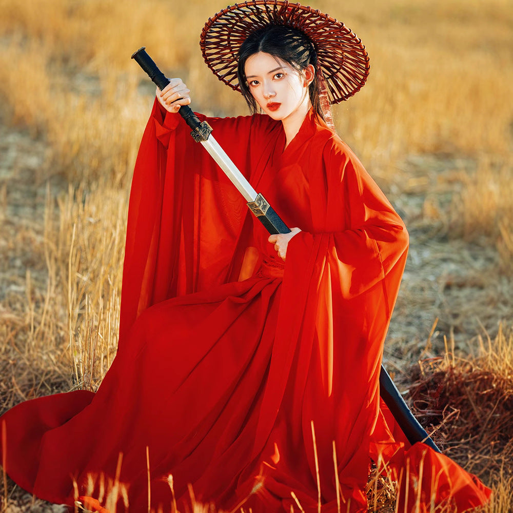 Weijin Dynasty Women's Dress Xiachenwan 侠尘婉 Traditional XIA 侠 Chinese Hanfu Clothing Spring Summer Autumn