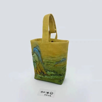 Chinese Style Canvas Handbag Culture Bags Guhua 古画