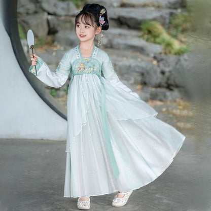 Children's Traditional Scholar  Suit Zhuting 竹亭 Hanfu Spring Summer Autumn
