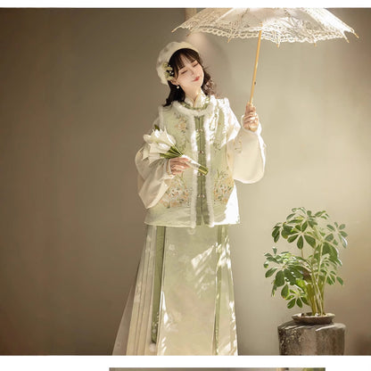 New Chinese Style Clothing Chunxin Huaxiayuemian "花下月眠" Women's Modern  Hanfu Winter Autumn