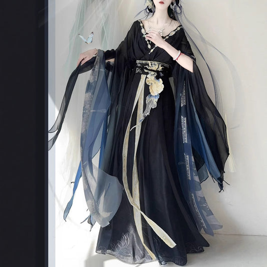 WEIJIN Dynasty Hanfu Women's Moli 墨璃 Skirt Spring Summer Autumn