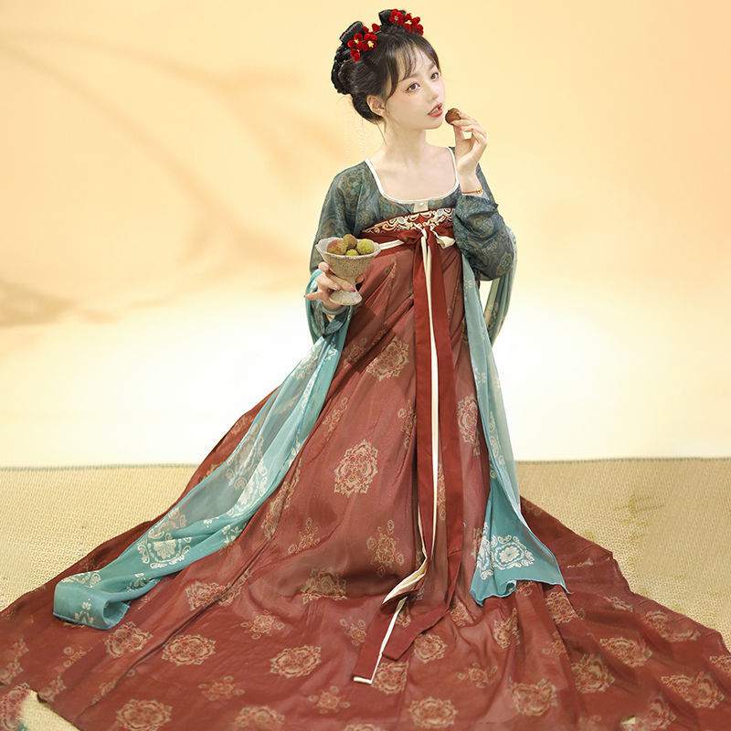 TANG Dynasty Dress Women's Fuhuameng 浮华梦 Ruqun  Hanfu Clothing Spring Summer Autumn