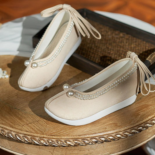 Women's Traditional Shoes Dengyun 登云 Chinese Increase Head Tilted Spring Summer Autumn Winter