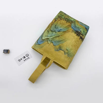Chinese Style Canvas Handbag Culture Bags Guhua 古画
