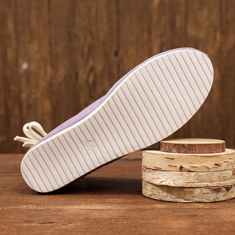 Women's Traditional  Shoes Ziyue 紫玥 Chinese Internal Increase Head Tilted Spring Summer Autumn Winter