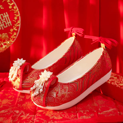 Women's Traditional Shoes Zhiyue 织月 Chinese Internal Increase Head Tilted Spring Summer Autumn Winter