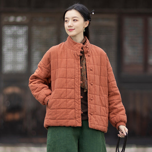 Linen Coat Xiyuan "息缘" Han Element Clothing Women's Modern Hanfu Winter Autumn