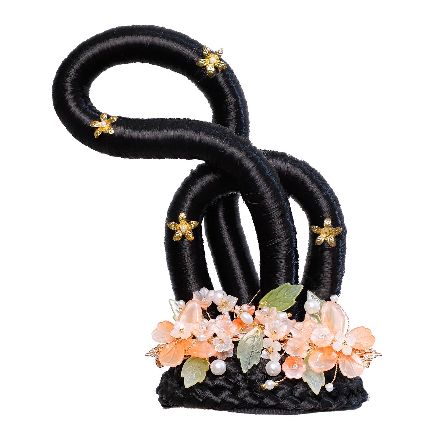 Traditional Chinese Hairstyle Wig Xiyu 西域 Hanfu Historical Royal Hairpieces