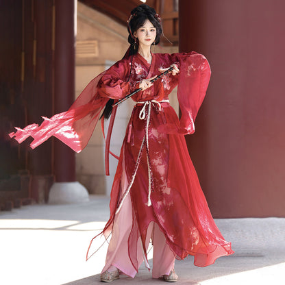 XIA 侠 Women's Dress Xiaodongxie 小东邪 Traditional Chinese Hanfu Cos Clothing Spring Summer Autumn