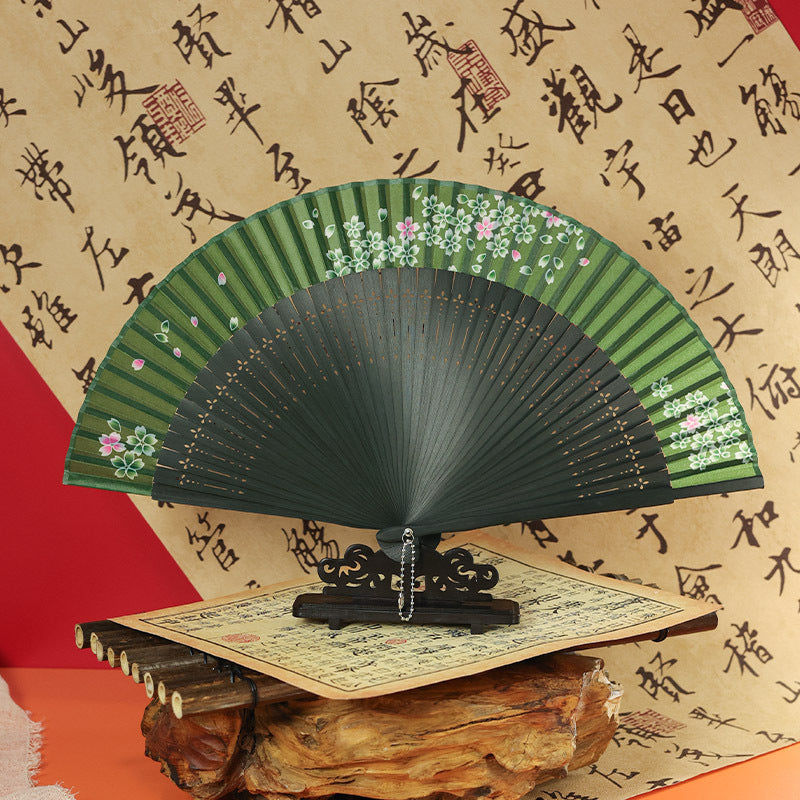 Traditional Chinese Narrow Edged Folding Fan