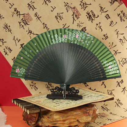 Traditional Chinese Narrow Edged Folding Fan
