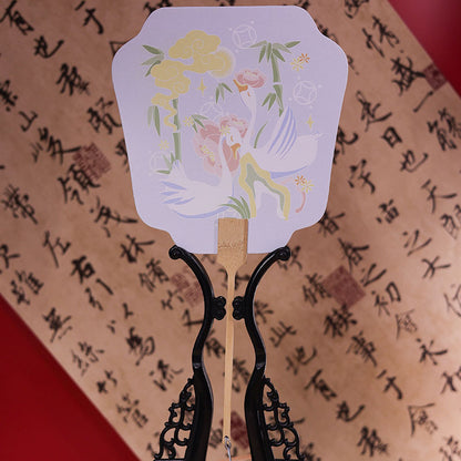 Traditional Chinese Fan Tuanshan 团扇 Modern Improved Model