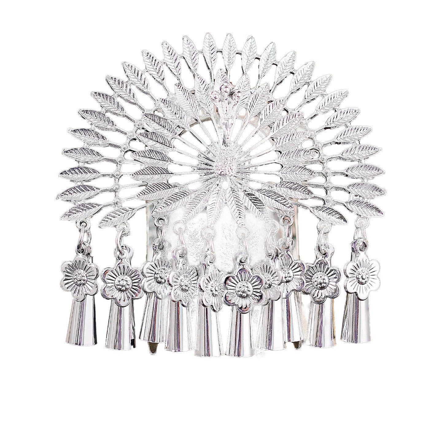 Miao Ornaments Tuji 荼寂 Traditional Chinese Hair jewelry Hanfu Historical Headgear