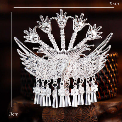 Miao Ornaments Yaoqi 瑶绮 Traditional Chinese Hair jewelry Hanfu Historical Headgear