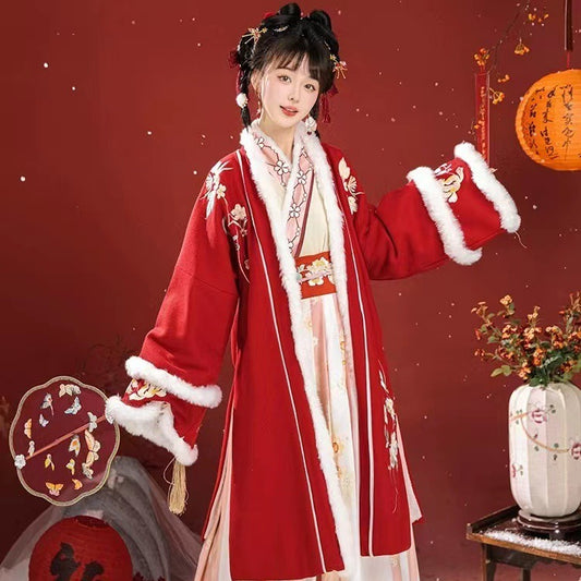 Women's Chinese New Year Huakaizhujin 花开珠锦 Hanfu Winter