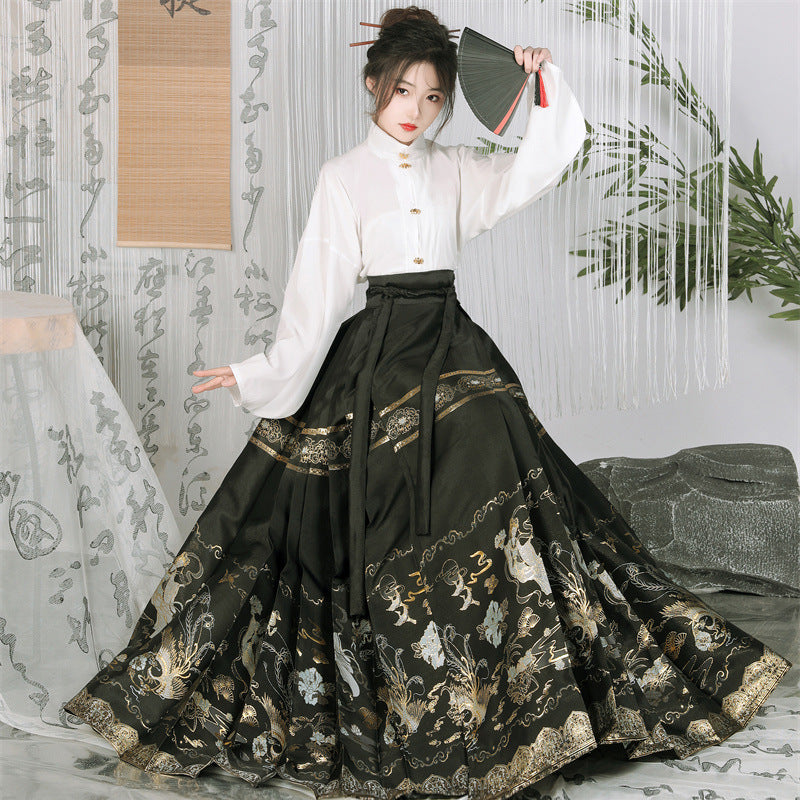 Mamian Skirts Furongfeixian 芙蓉飞仙 Women's Traditional Clothing Chinese Hanfu