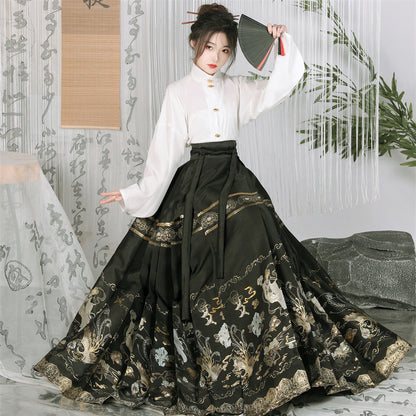 Mamian Skirts Furongfeixian 芙蓉飞仙 Women's Traditional Clothing Chinese Hanfu