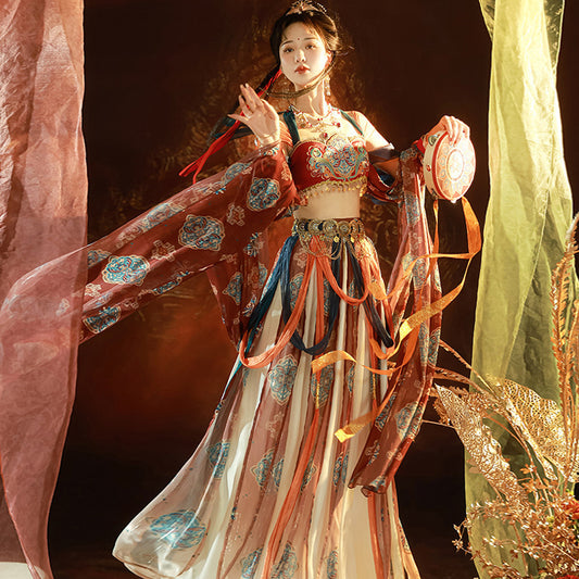 Chinese Hanfu Women's Dress Guiding Feitian 飞天 Dunhuang