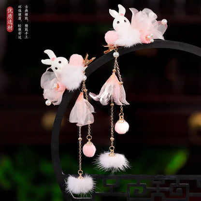 Traditional Chinese Hair jewelry Shuangtong 霜彤 Hanfu Historical Headgear