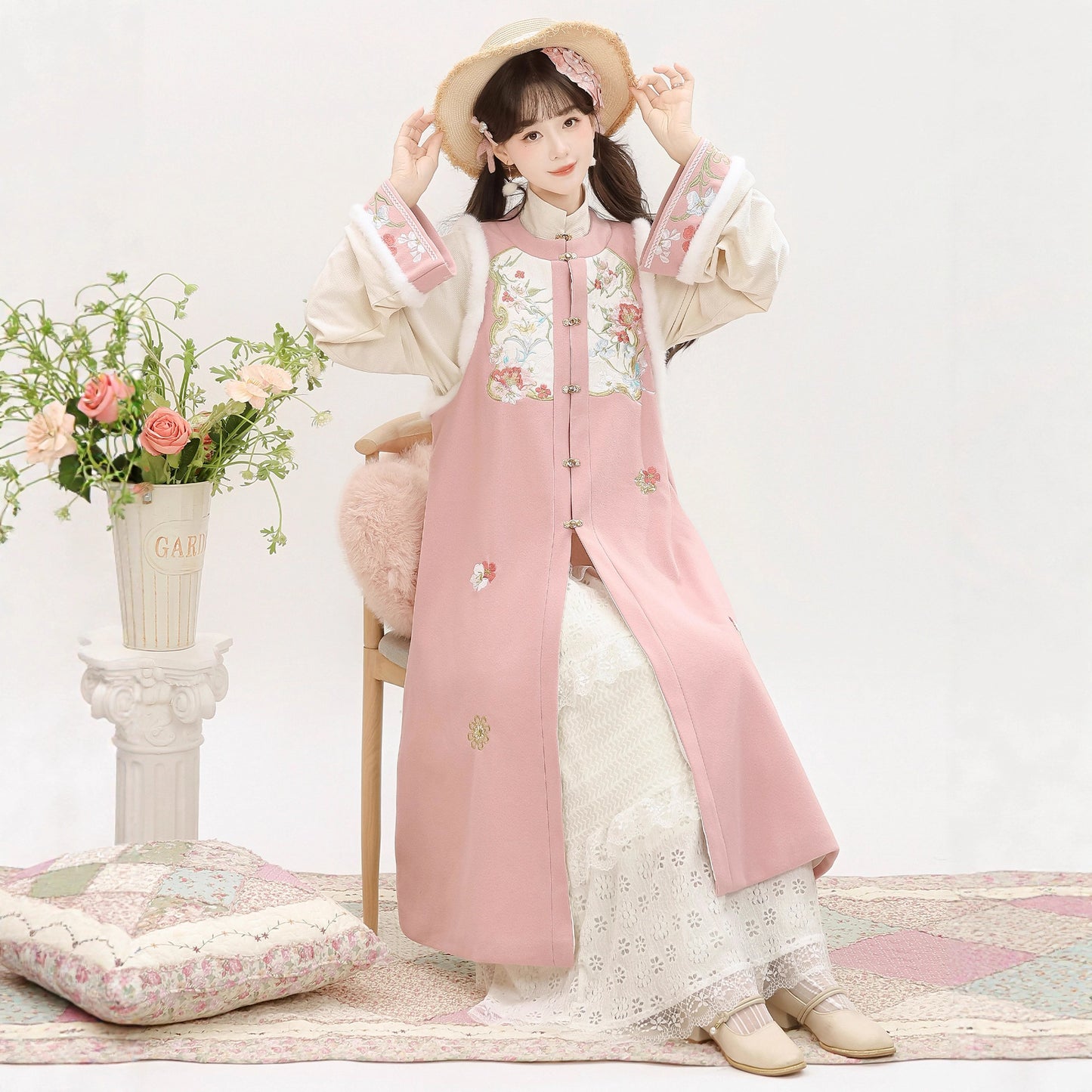 New Chinese Style Clothing Chunxin Fendai "粉黛" Women's Modern  Hanfu Winter Autumn